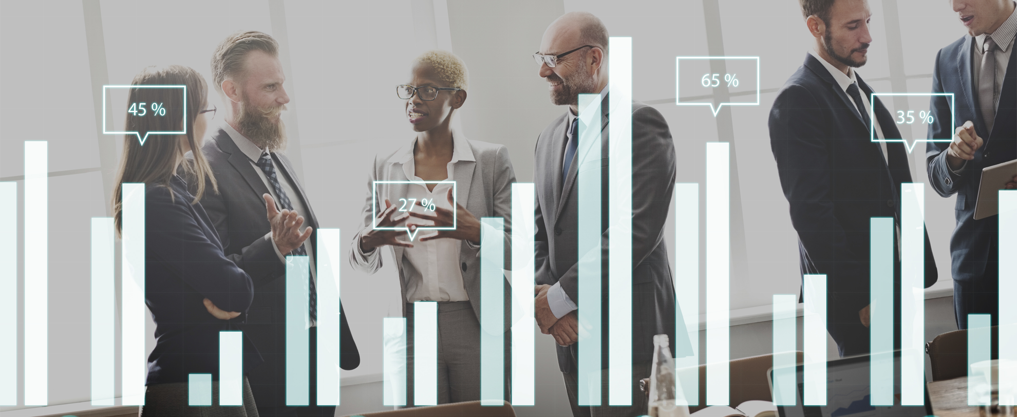 Business owner reviewing bookkeeping insights